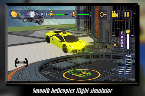 Helicopter Flying Muscle Car: Extreme Jet Airplane Flight Pilot Pro screenshot 3