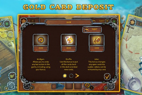Pirate Solitaire. Sea Wolves screenshot 2
