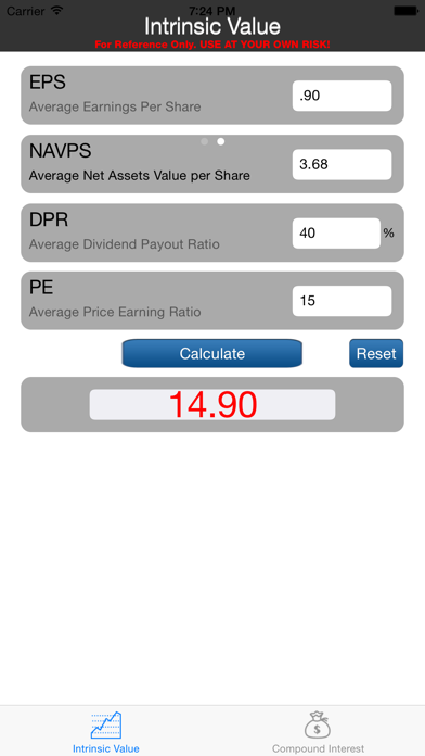 How to cancel & delete Stock Intrinsic Value from iphone & ipad 2