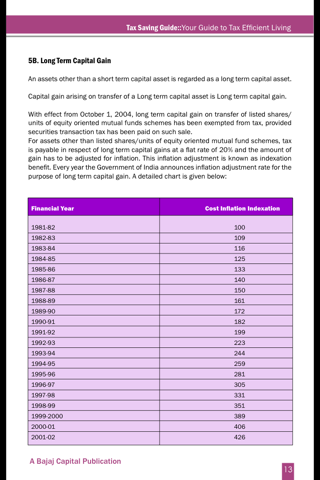 Bajaj Capital Tax Planning Guide screenshot 3