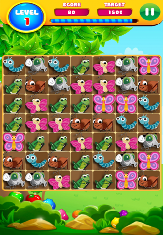 Bug Wide Village Squash Basher - Cute Insect Matching Puzzle Game screenshot 3