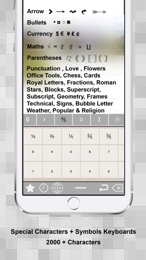 symbols on keyboard
