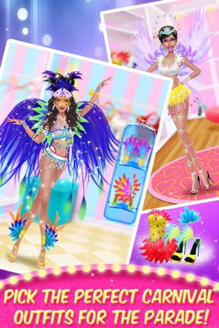 Summer Carnival Salon - Rio Fiesta 2016: SPA, Makeup, Dressup & Party Makeover Games for FREE screenshot 4