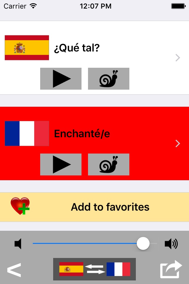Spanish / French Talking Phrasebook Translator Dictionary - Multiphrasebook screenshot 3