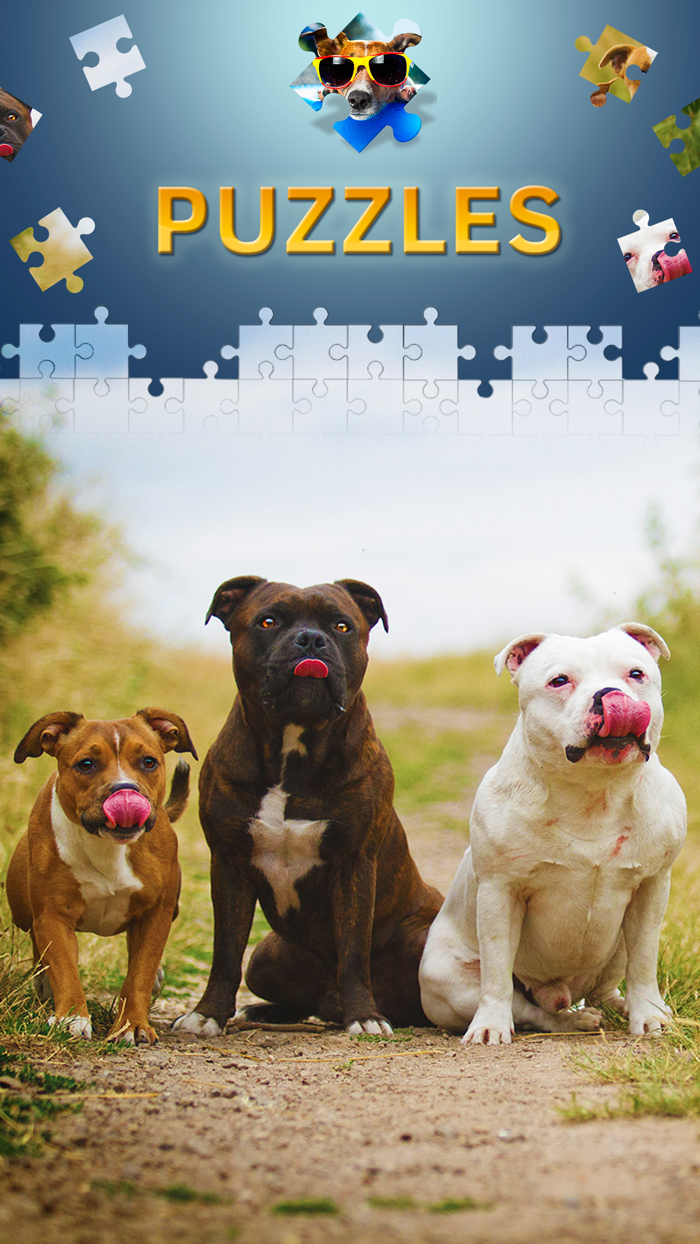 Puzzles de perros de muchas piezas