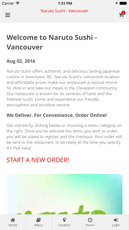 Naruto Sushi - Vancouver Online Ordering