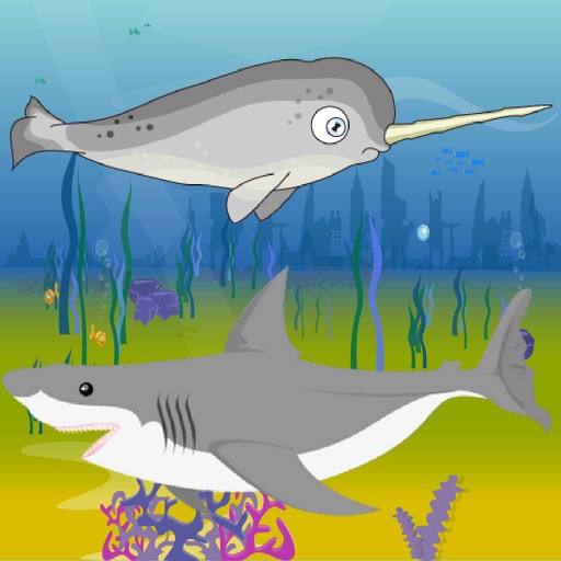 Narwhal Shark Attack Icon