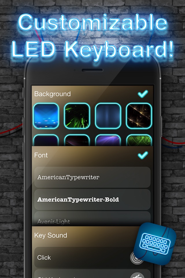 LED Lights Keyboard – Glow.ing Neon Keyboards Theme.s and Color.ful Fonts for iPhone screenshot 4