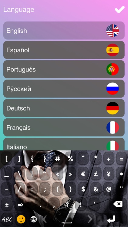 Keyboard Glam for iPhone – Customize Keyboards Skins with Cool Font.s and Color.ful Themes screenshot-3