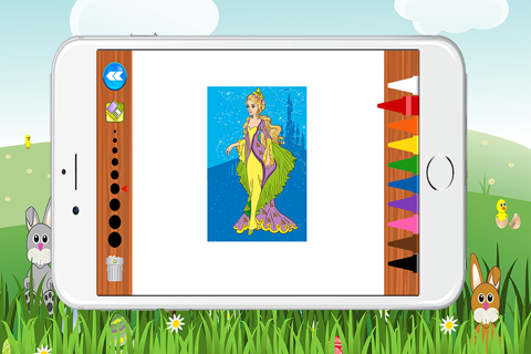 World Coloring Page Princess Game for Girls screenshot 3