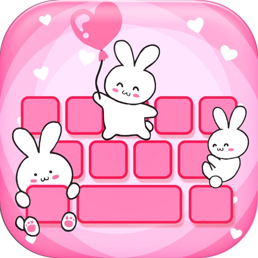 Pink Keyboard for Girls – Custom Color Keyboard Themes with Cute Glitter Backgrounds and Font icon