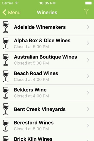 McLaren Vale Wineries App screenshot 2
