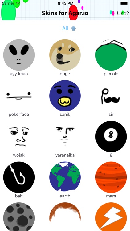 Skins for Agar.io App