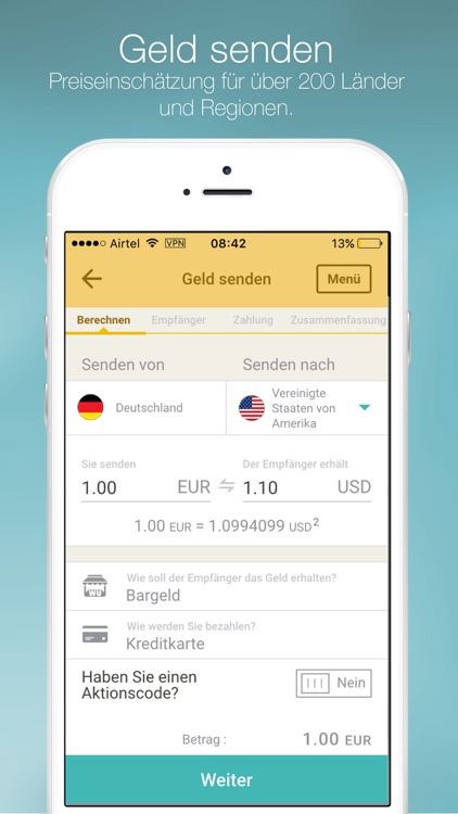Western Union Geld Senden
