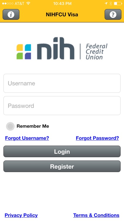 NIHFCU Visa Credit Card