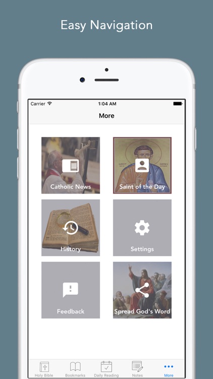 Catholic Bible: Bible with Catholic News and Saint a day, daily readings app for Catholics