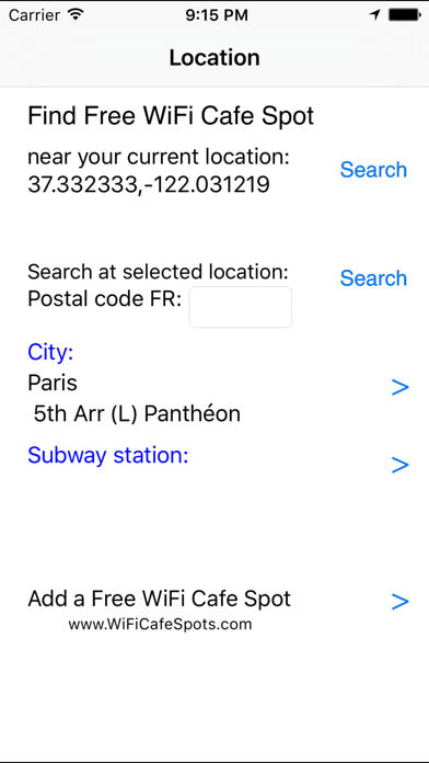 Paris Free WiFi screenshot1