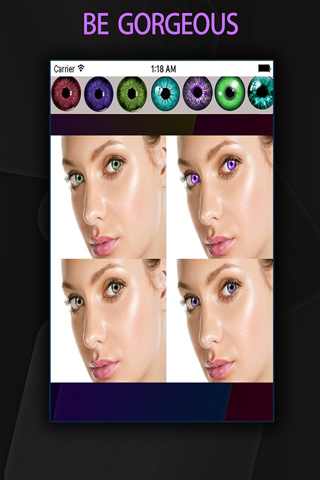 Girls Eye Changer - Replace Eye Color With Various Color Effects screenshot 2