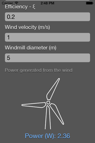 Wind Power Calculator screenshot 2