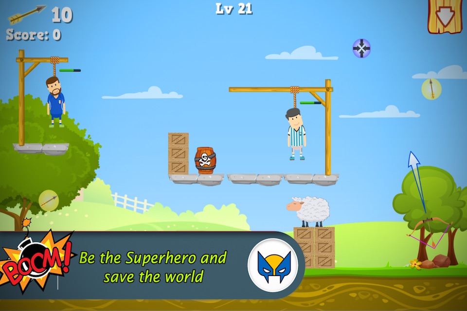 Cut the Gibbet Rope : Angry Archer Hero screenshot 3