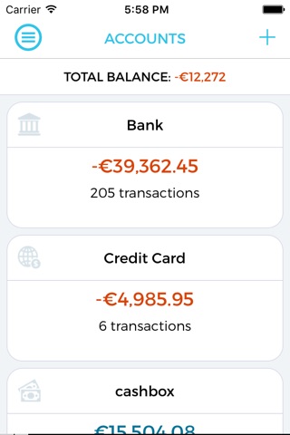 Cashbox.cash - Personal cloud based finance diary screenshot 3