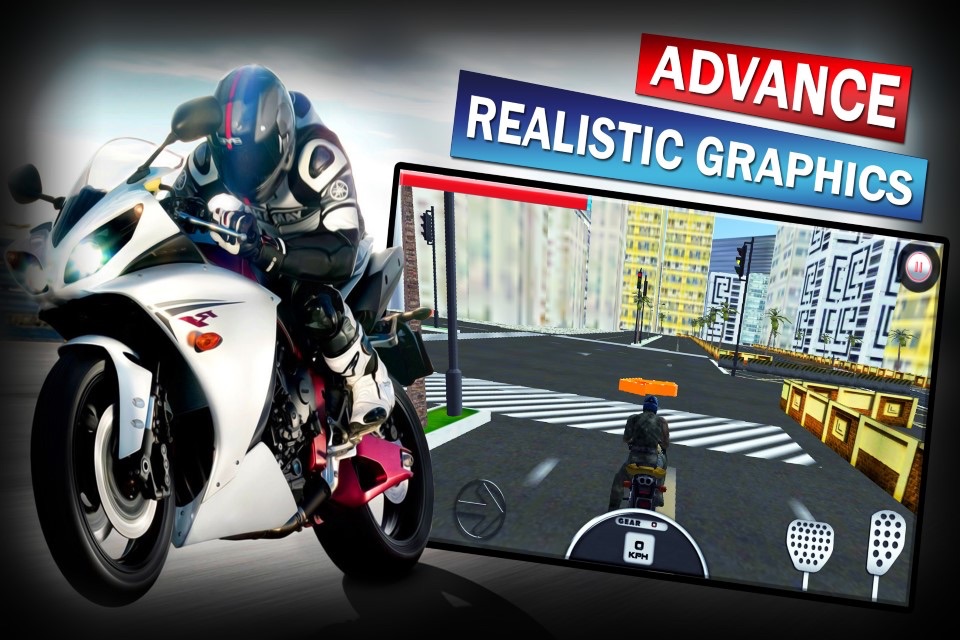 Real Road Bike Rider - Mad skills at Highway Track screenshot 2