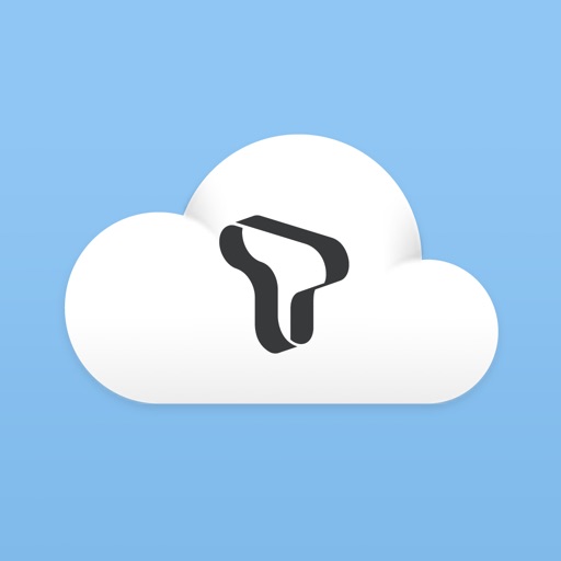 T cloud icon
