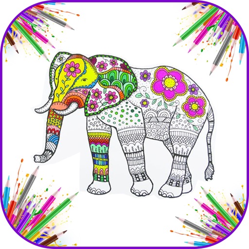 Colorflo Therapy: Coloring Book for Stress Relieving  Free iOS App