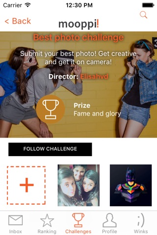 Mooppi! the challenge app: Be original, be creative, win! screenshot 2