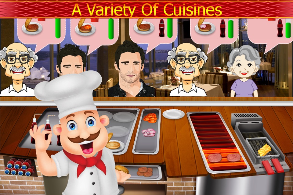 Chef Cooking Master Food Fever : Maker Hamburger,Hotdog,Pizza Free Games screenshot 4