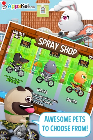 Pets Super Hero Biker Race 3.0 – Infinity Stunt Bike Games for Free screenshot 4