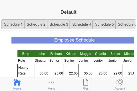 Employee Schedule Pro - náhled