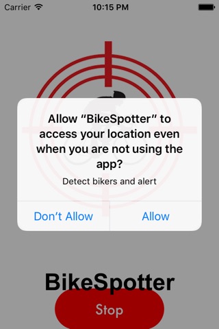 BikeSpotter Rx screenshot 2