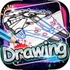 Drawing Paint Coloring Books Spaceship the Galaxy