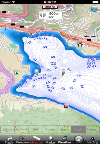 Zugersee - Ägerisee GPS Navi Karte für bootfahren angeln und segeln screenshot 2