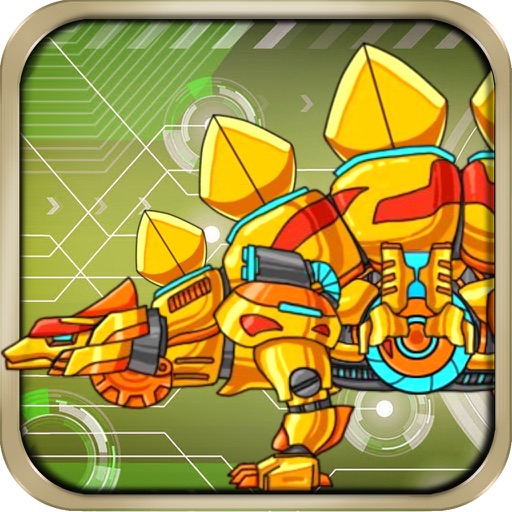Dinosaur Wars: children's toys, dinosaurs of the Jurassic and the future of machine warriors- sword back icon