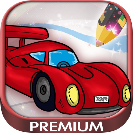 Сoloring trucks, cars and autos for boys - Premium icon
