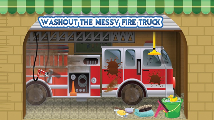 Fire Truck Wash – Repair & cleanup vehicle with crazy car mechanic repairing garage game for kids