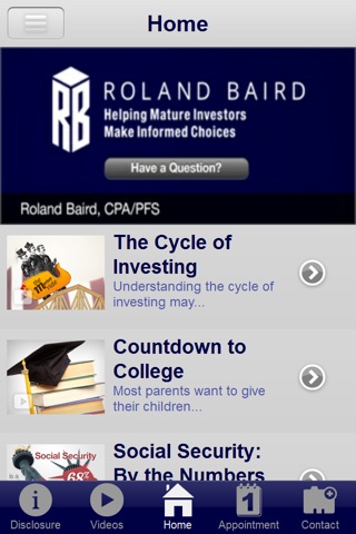 Roland Baird, CPA/PFS screenshot 2