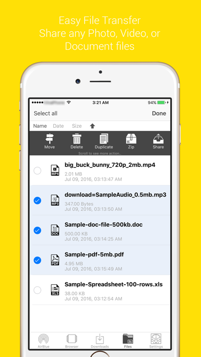 AirBlue Sharing iOS 7 Edition Screenshot 2