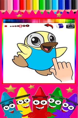 Colouring Fun Kids Colouring Book Crazy Penguins Game Free Edition screenshot 3