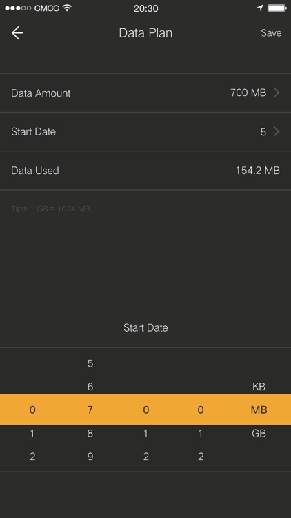 DataControl - easy to track your data usage