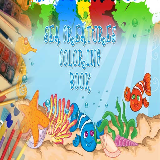 Sea Creatures Coloring Books Icon