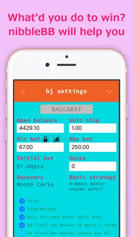 Game screenshot nibbleBB  Leave the Blackjack and Baccarat to me. The utility you don't have to venture. hack