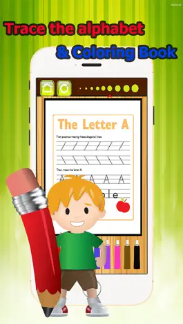 Game screenshot Trace Alphabet Coloring Book grade 1-6: ABC learning games easy coloring pages free for kids and toddlers mod apk