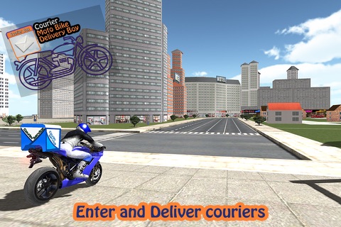 Postman Courier Moto Bike Rider Delivery Boy Simulator screenshot 3