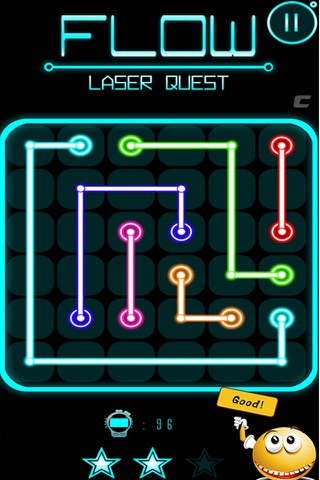 Flow Quest  - Free Game Of Connect Matching Color Dots On GridBlock screenshot 2