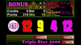 Game screenshot Triple Star 2000 Videopoker apk