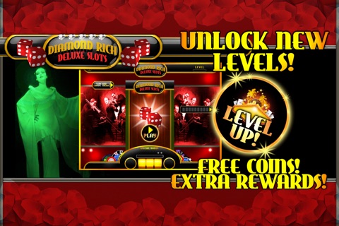 A Diamond Rich Deluxe Slots - Classic Free Casino Jackpot Bonus Slot Machine Games! screenshot 2