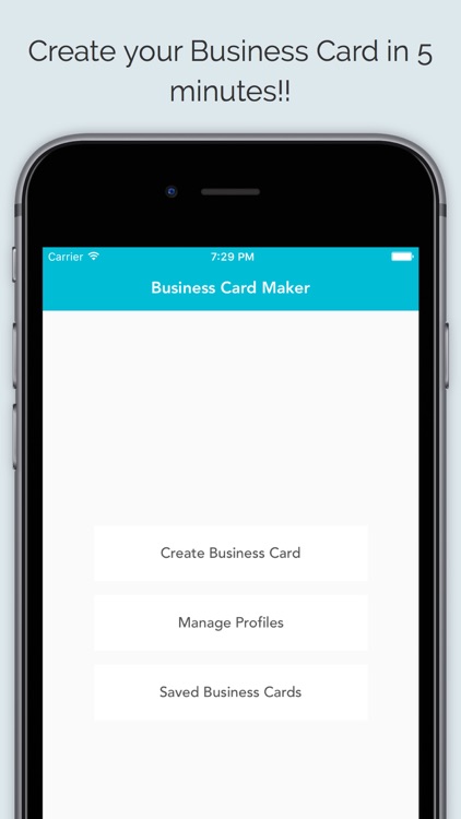 Business Card Maker App